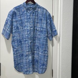 Ralph Lauren Blue Casual Button Down Shirt